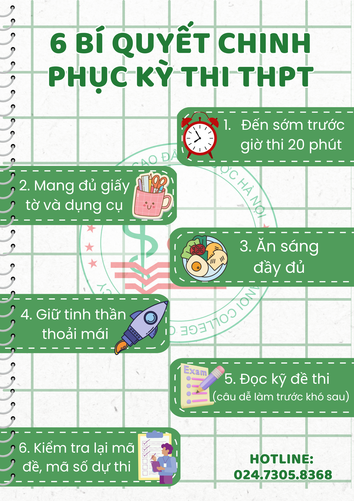 6 bí quyết chinh phục kỳ thi THPT