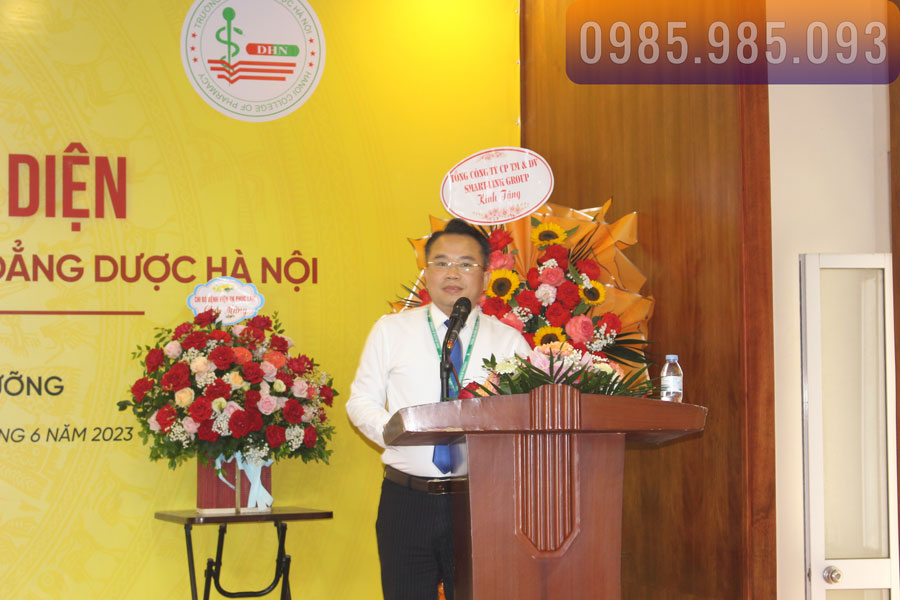 ThS. Đường Xuân Tùng phát biểu trong buổi lễ ký kết