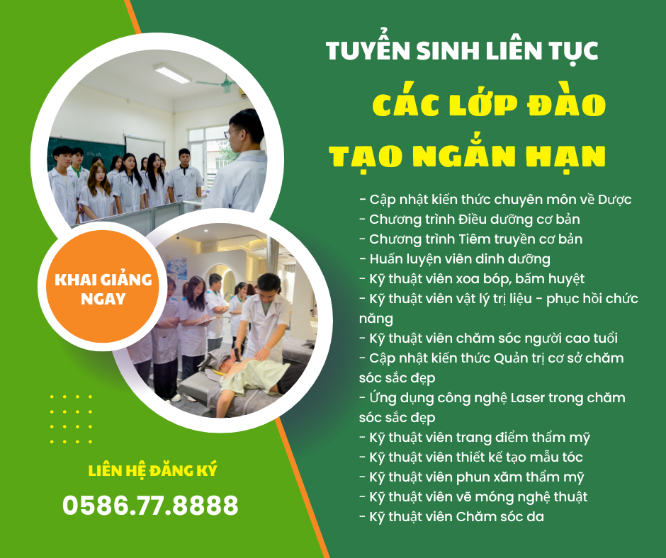 Trường Cao đẳng Dược Hà Nội liên tục mở lớp Vật lý trị liệu phục hồi chức năng và các lớp đào tạo thường xuyên hàng tháng 