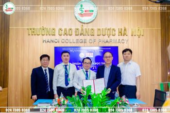 Lễ ký kết trao đổi học thuật giữa Trường Cao đẳng Dược Hà Nội và Trường Cao đẳng CNTT Kyung Nam