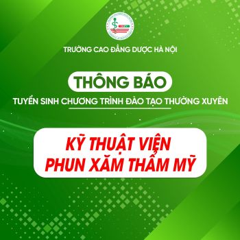 Thông báo tổ chức đào tạo thường xuyên Kỹ thuật viên phun xăm thẩm mỹ