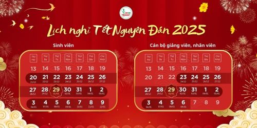 Thông báo nghỉ Tết Nguyên đán Ất Tỵ năm 2024